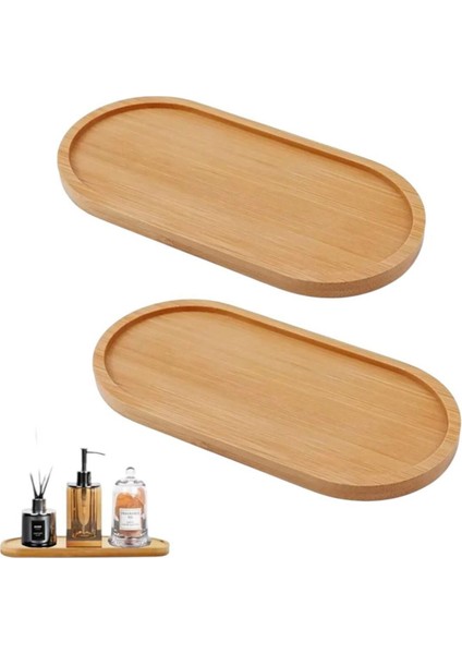 3'lü Bambu Oval Sunum ve Servis Tepsisi, Yağdanlık Altlığı, Mutfak ve Banyo Seti fırsatları