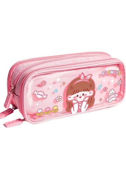 Öğrenci Büyük Kapasiteli Kalem Çantası Çok Katmanlı Kırtasiye Saklama Kalem Kutusu (Yurt Dışından)