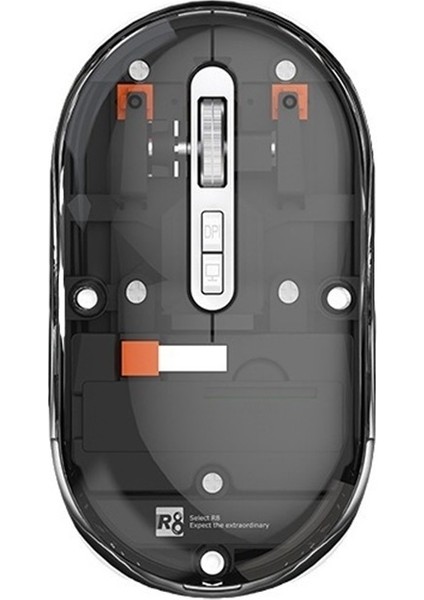 Şeffaf Kablosuz Bluetooth Çift Modlu Fare Sessiz Masaüstü Dizüstü Bilgisayar Evrensel Kablosuz Fare (Yurt Dışından) modelleri