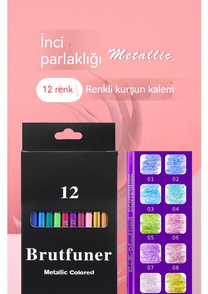 12 Renk Renkli Yaratıcı Grafiti Boya Fırçası Seti (Yurt Dışından) indirimleri