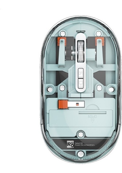 Şeffaf Kablosuz Bluetooth Çift Modlu Fare Sessiz Masaüstü Dizüstü Bilgisayar Evrensel Kablosuz Fare (Yurt Dışından)