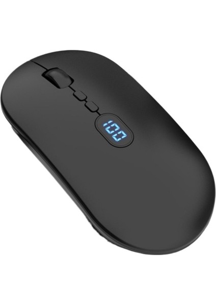 Power Display Kablosuz Çift Modlu Bluetooth Fare Şarjlı Sessiz Dizüstü Bilgisayar Iş Ofis Faresi (Yurt Dışından) modelleri