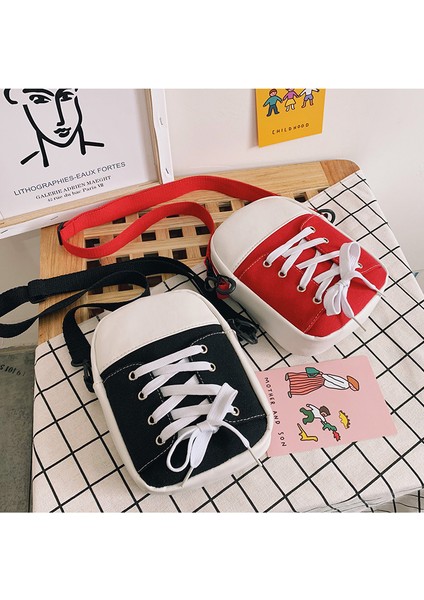 Dikişli Tuval Eğik Yeni Omuz Çantası (Yurt Dışından) modelleri