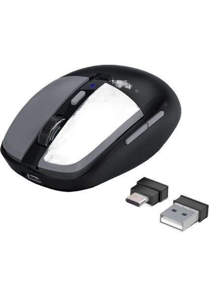 Çift Alıcılı, Type-C/usb2.4g, Bluetooth 5.1, Üç Modlu, Kablosuz, Rgb Şarjlı, Sessiz Fare (Yurt Dışından)