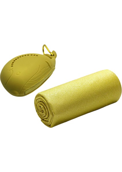Sevimli Küçük Balina Spor Hızlı Kuru Taşınabilir Silikon Havlu (Yurt Dışından)