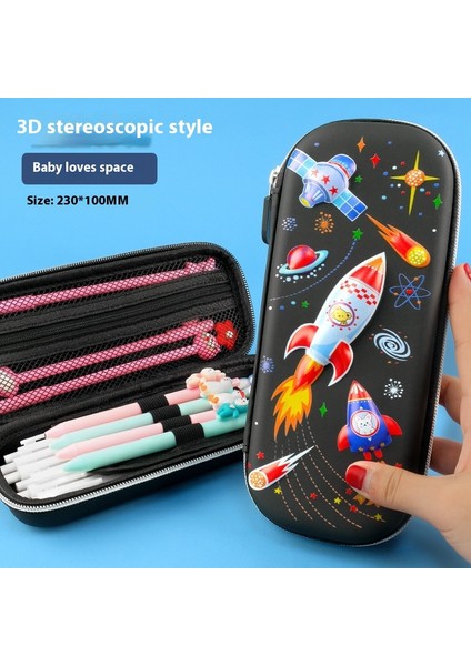 3D Üç Boyutlu Kırtasiye Kutusu Kalem Kutusu Büyük Kapasiteli Kire Dalı Okul Kalem Kutusu (Yurt Dışından)