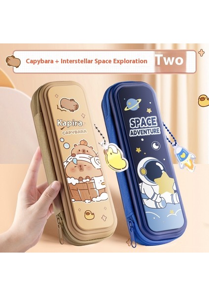 Karikatür Kırtasiye Kutusu Çocuk Kalem Kutusu Büyük Kapasiteli (Yurt Dışından)