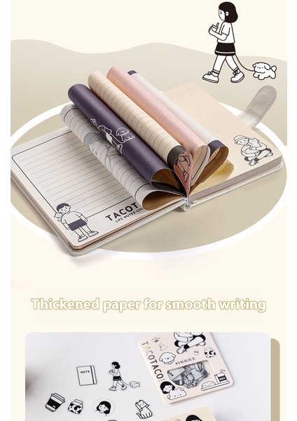 Defter Manyetik Kapama Karikatür Günlük El Kitabı (Yurt Dışından) modelleri