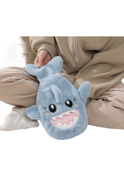 Köpekbalığı Peluş Su Torbası Su Dolumlu Isıtma Torbası Sıcak Su Kabı (Yurt Dışından)