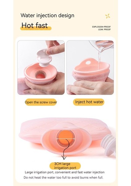 Patlamaya Dayanıklı Su Enjeksiyonu Sıcak Kompres Peluş Sıcak Su Torbası (Yurt Dışından) fırsatları