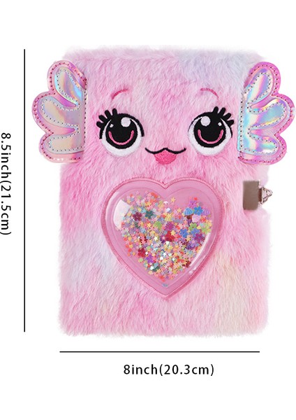 Çocuk Peluş Defter A5 Günlük (Yurt Dışından)