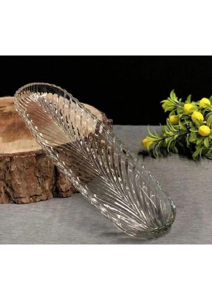 2'li Cam Kayık ve Sunumluk Seti, Şık ve Kullanışlı Ev Dekoru Ürünü