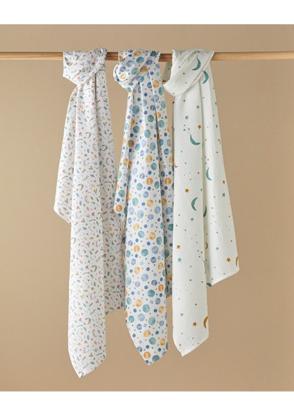 Mavi ve Ekru Renklerde Pamuklu Bebe Pike, Yumuşak ve Konforlu Kullanım Sağlar modelleri