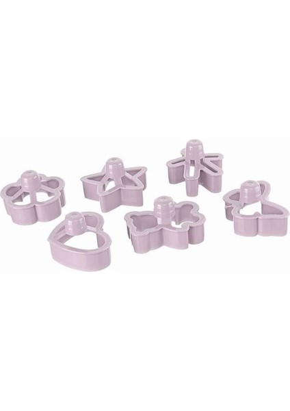 Sevgililer Için 6'lı Kurabiye Kalıbı Seti Çiçek, Kelebek, Yıldız, Melek, Adam, Kalp fırsatları