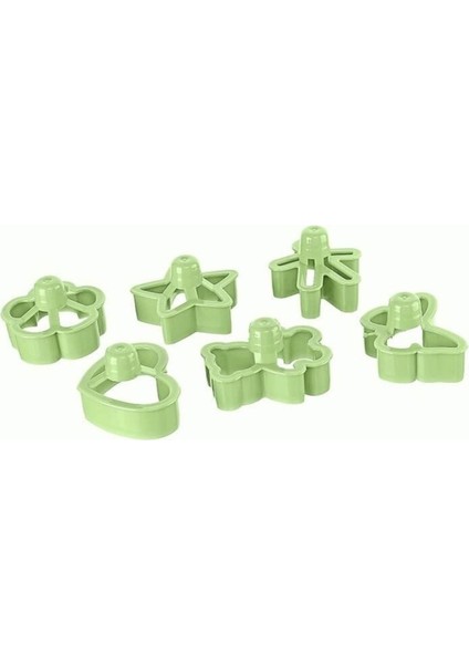 Sevgililer Için 6'lı Kurabiye Kalıbı Seti Çiçek, Kelebek, Yıldız, Melek, Adam, Kalp indirimleri