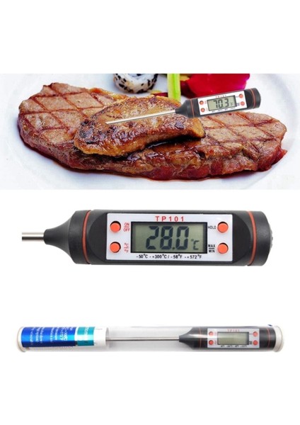 Dijital LCD Mutfak Termometresi, Sıcaklık Ölçüm Cihazı, Gıda ve Barbekü Için fırsatları