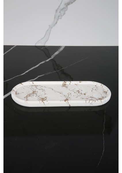 Şık Oval Sunum Tepsisi, 9X23 Cm, Dekoratif, Zarif ve Kullanışlı Tasarım fiyatları