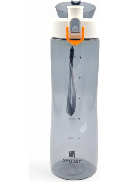 600ML Pipetli ve Askılı Günlük Su Şişesi Gri Renk fiyatları