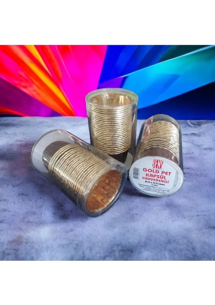 Renkli Sufle ve Muffin Kapsülü 25 Adet, 43X35 Mm, Kahverengi Asetatlı modelleri