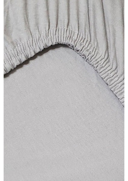 2 Adet Pamuklu Lastikli Bebek Çarşafı, 60X120X15 Cm, Gri Renkli, Yumuşak ve Rahat indirimleri