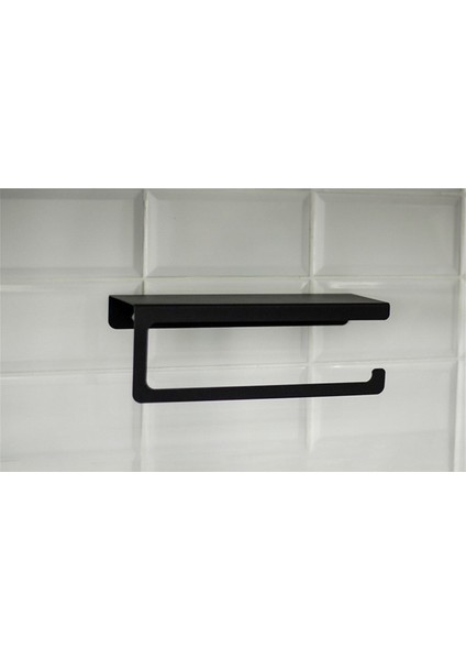 Şık Siyah Metal Baharatlık ve Havlu Tutucu, Modern Tasarım indirimleri