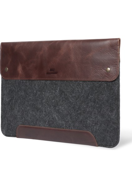 Deri ve Keçeli 13.3" Macbook Pro Kılıfı