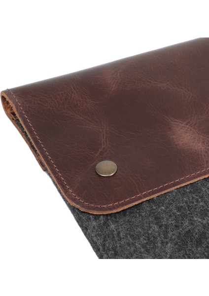 Deri ve Keçeli 13.3" Macbook Pro Kılıfı