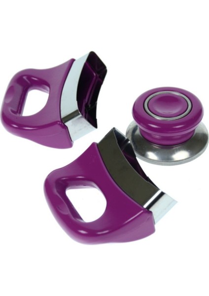 Fuşya Renkli Tencere ve Tava Sap Kulp Tutacak Seti, Uyumlu ve Şık Tasarım