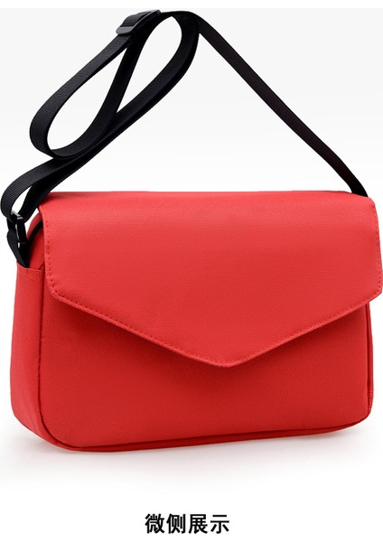 Tek Omuzlu Çift Çapraz Düz Düz Renk Rahat Basit Moda Sırt Çantası (Yurt Dışından)