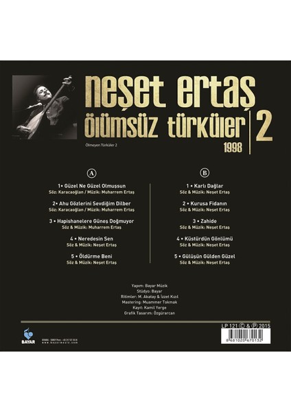 Neşet Ertaş / Ölümsüz Türküler 2 (1998) (Plak) fırsatları