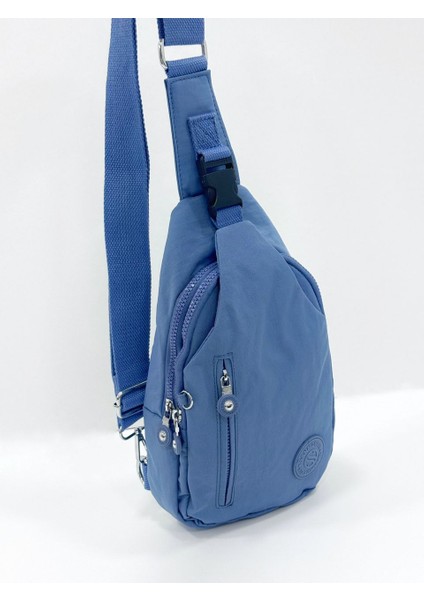 Kadın Krınkıl Kumaş Suya Dayanıklı Çapraz Askılı Para Cüzdanlıklı Çanta