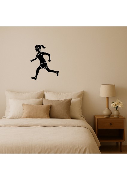 Koşan Kadın Dekoratif Tablo - 11893-3183
