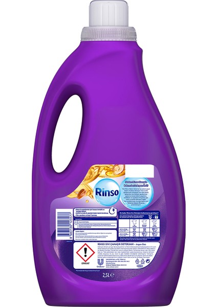 Sıvı Çamaşır Deterjanı Komple Bakım Serisi Argan Özü Renkliler ve Siyahlar Için 2.5 L