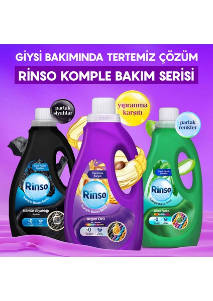Sıvı Çamaşır Deterjanı Komple Bakım Serisi Argan Özü Renkliler ve Siyahlar Için 1.5 L