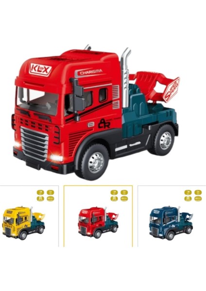 Renkli Işıklı ve Müzikli 1:24 Ölçekli Tır Kafası, Eğlenceli ve Detaylı Tasarım
