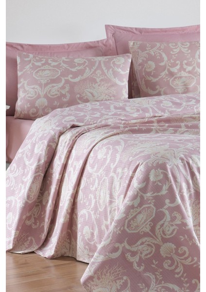 Baskılı Tek Kişilik Lila Pike Seti, Yumuşak ve Rahat Uyku Seti