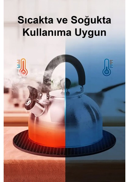 Iki Adet Siyah Yuvarlak Silikon Nihale, Dayanıklı ve Pratik Mutfak Gereci indirimleri