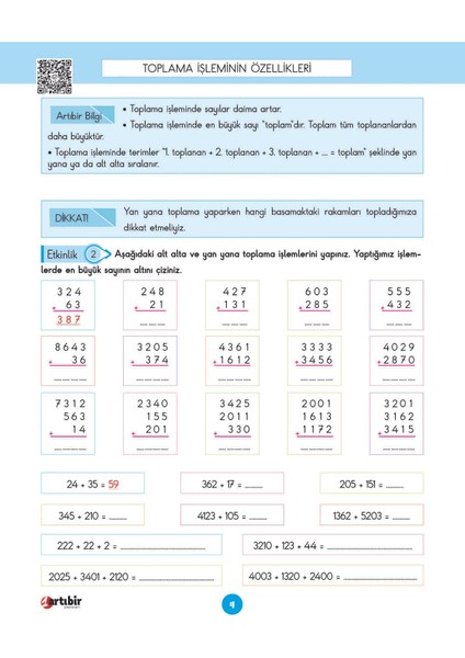 4. Sınıf Dört İşlem fırsatları