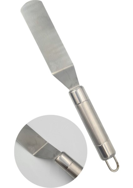 Eğik ve Metal Yapılı Pasta Spatula, Pratik ve Şık Mutfak Gereci