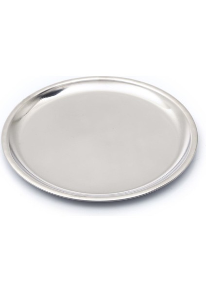 Paslanmaz Çelik Düz Servis Tabağı, Şık ve Dayanıklı Gri Renkli modelleri