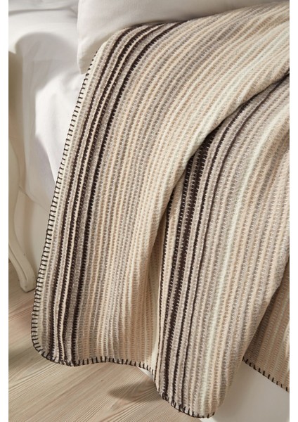 Yumuşak Pamuklu 4 Mevsim Tek Kişilik Battaniye Kahverengi modelleri