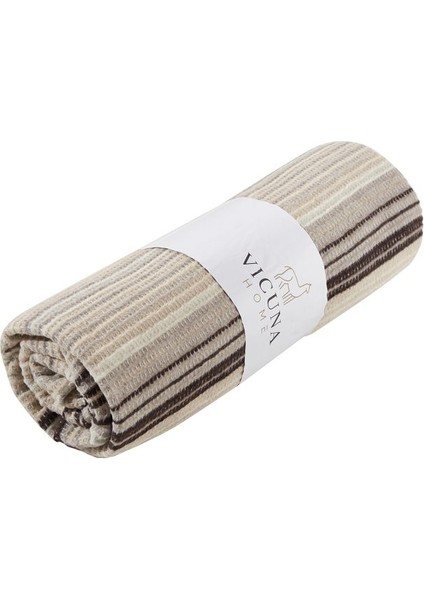 Yumuşak Pamuklu 4 Mevsim Tek Kişilik Battaniye Kahverengi fırsatları