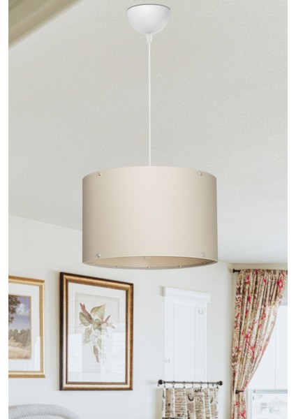 Bej Sarkıt Aydınlatma, Şık ve Modern Oturma ve Yemek Odası Dekorasyonu modelleri