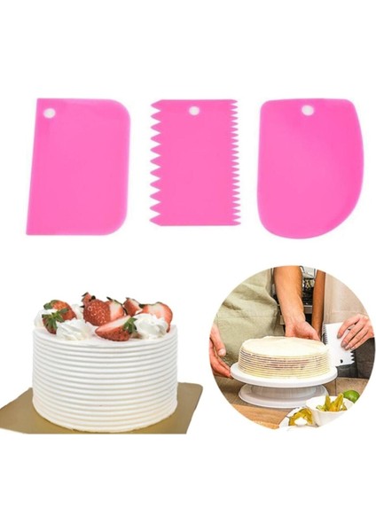 3'lü Hamur Kazıyıcı ve Kesici Seti, Dekorasyon ve Şekillendirme Araçları fiyatları