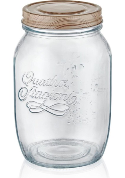 Renkli Cam Kavanoz 17 cm 1100 Ml, Şık ve Kullanışlı Saklama Çözümü