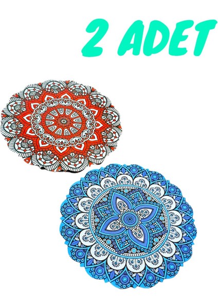 Şık Doğal Çini Baskılı 2'li Set: Nihale, Tencere, Tava, Çaydanlık ve Atlık