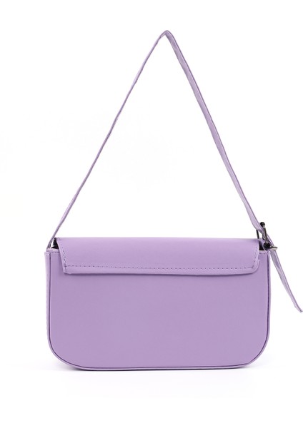 Lila Shk183 Kapaklı Suni Deri Ayarlabilir Askılı Baget Model El, Kol Ve Omuz Çantası modelleri