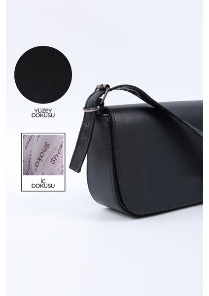 Siyah Kapaklı Baget Çanta indirimleri