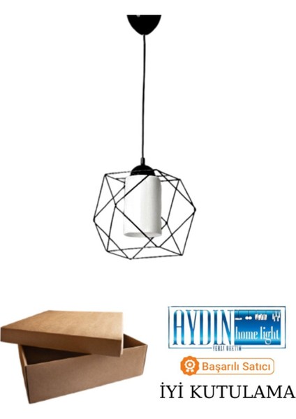 Kare Tekli Beyaz Mikalı Siyah Sarkıt Avize, Şık ve Modern Aydınlatma Seçeneği modelleri