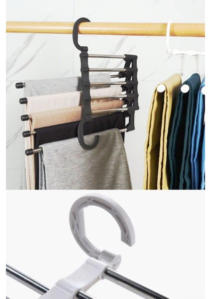 Hareketli Dolap Içi Pantolon Kravat Şal Askı Sistemi Düzenleyici Katmanlı Askılık Organizer fırsatları
